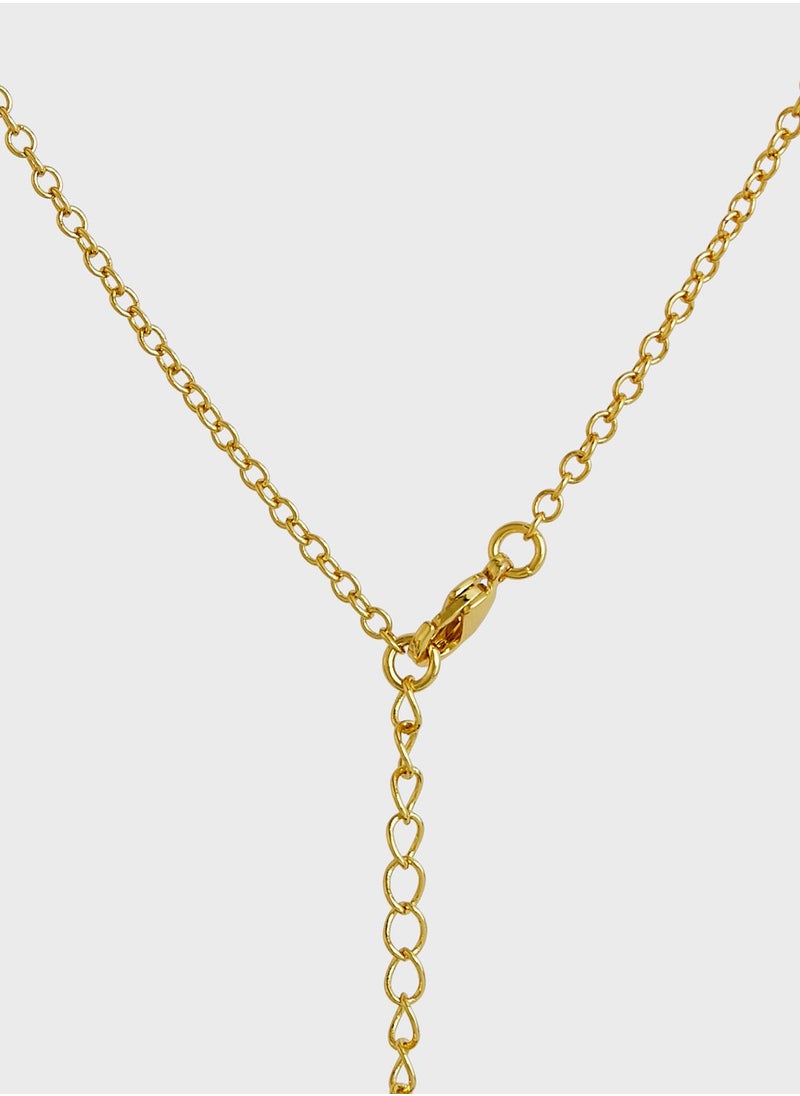 Fashionbox - Hamsa Hand Pendant Necklace - Image 1