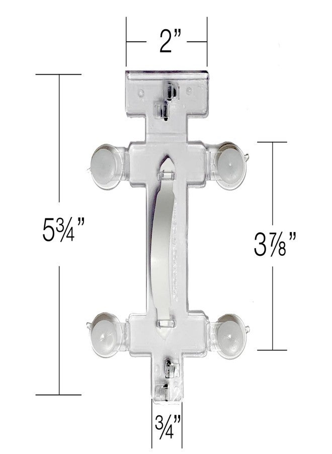 Guidelines4quilting - Quilt Ruler Connector/Handle for Rulers and Templates - Alignment Tabs and Lip Edge for Perfect Alignment - Unbreakable - Left-Handed Friendly - Suction Cups - Built-in Handle - Image 5