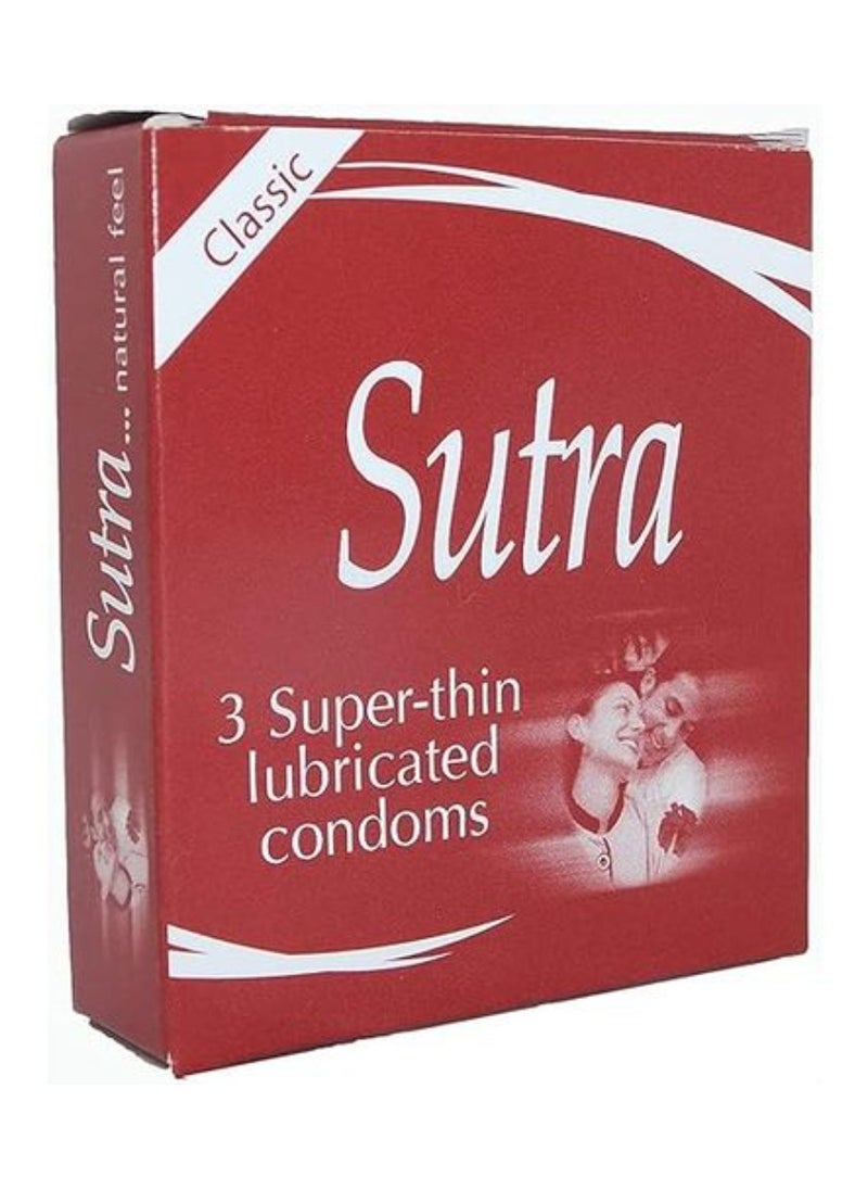 SUTRA Sutra Classic Condoms - 3 Pcs - 8 Packages  - Image 2