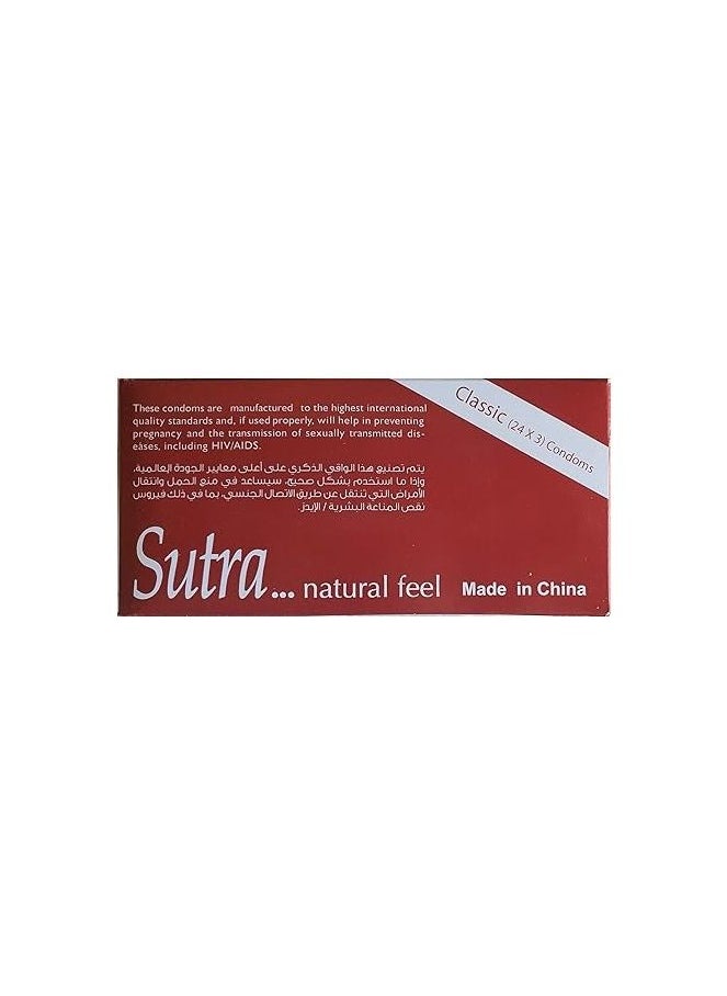 SUTRA Sutra Classic Condoms - 3 Pcs - 8 Packages  - Image 4