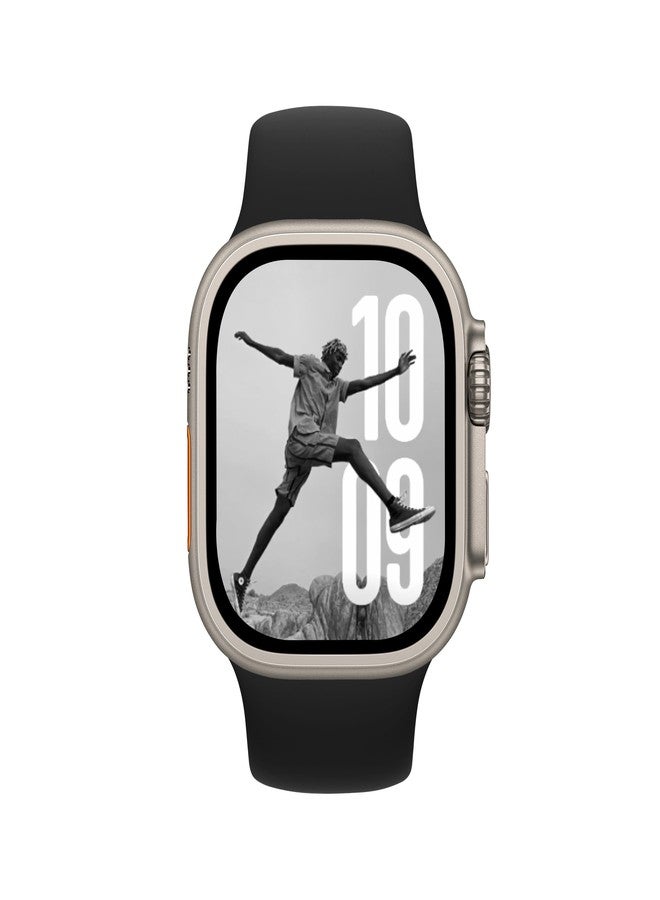 DONEGANI SB Band for Apple Watch Bands Women Men Se Ultra 2 40mm 44mm 46mm 42mm 45mm 41mm 38mm 49mm Series 10 9 8 7 6 5 4 3 iWatch Sport Strap Silicone Black - Image 2