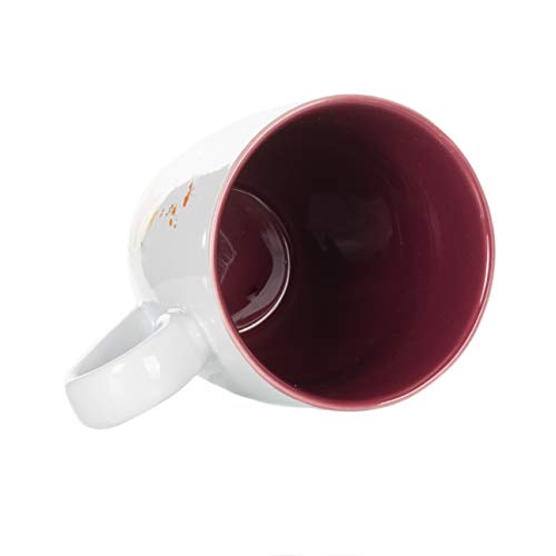 DEMDACO Dean Crouser Hummingbird Watercolor Red On White 16 Ounce Glossy Stoneware Mug With Handle - Image 4