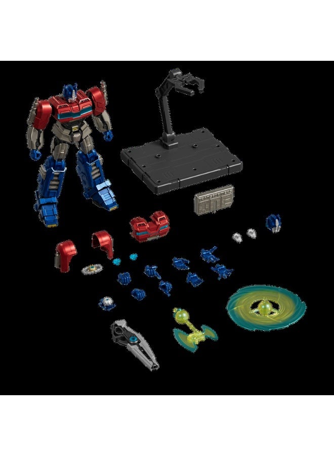 Blokees Transformers ONE Optimus Prime Model Kit | AE04 Orion Pax Action Edition with 272 Pieces, LED Chest, Energon Axe, Blaster & Display Base | Collector Figure for Ages 14+ - Image 4
