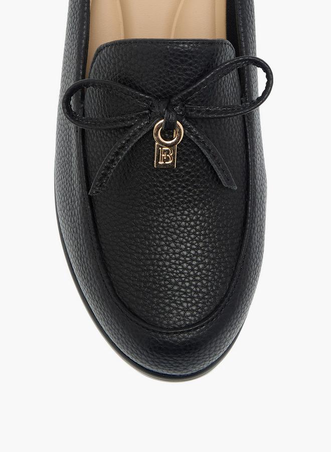 Flora Bella By Shoexpress Women Bow Detail Block Heels Slip-On Shoes - Image 4