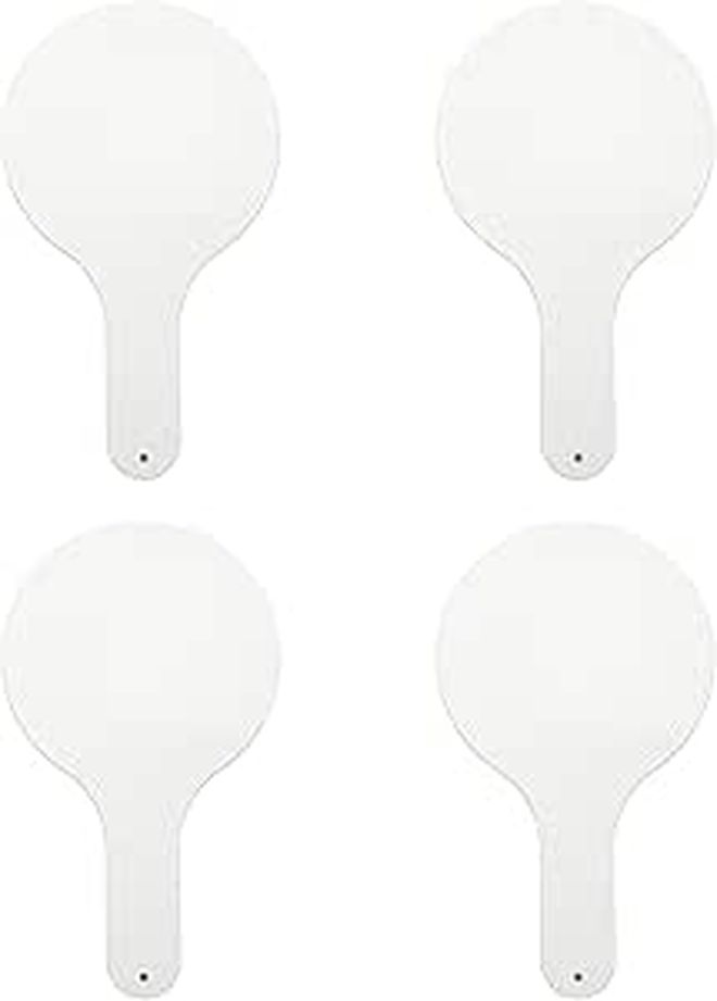 4Pcs Portable Double Sided Dry Erase Whiteboards With Handle And Safe Rounded Edges - Image 1