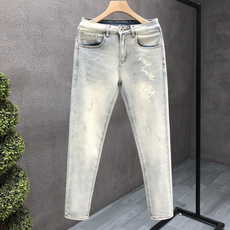 Unisex Classic Denim Jeans Loose Fit Daily Outdoor Wear - Image 2