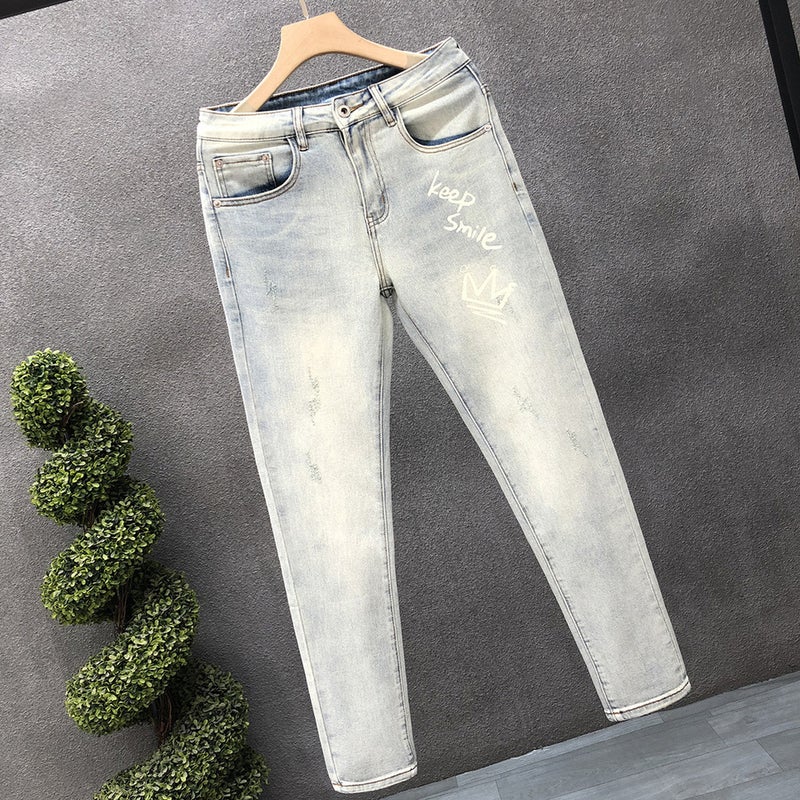 Unisex Classic Denim Jeans Loose Fit Daily Outdoor Wear - Image 3
