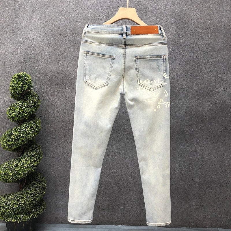 Unisex Classic Denim Jeans Loose Fit Daily Outdoor Wear - Image 5