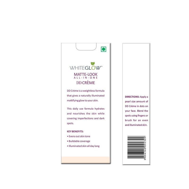 LOTUS HERBALS Lotus Herbals Whiteglow Matte Look All In One DD Cream Pink Beige SPF 20 All Skin Types 30g  - Image 3