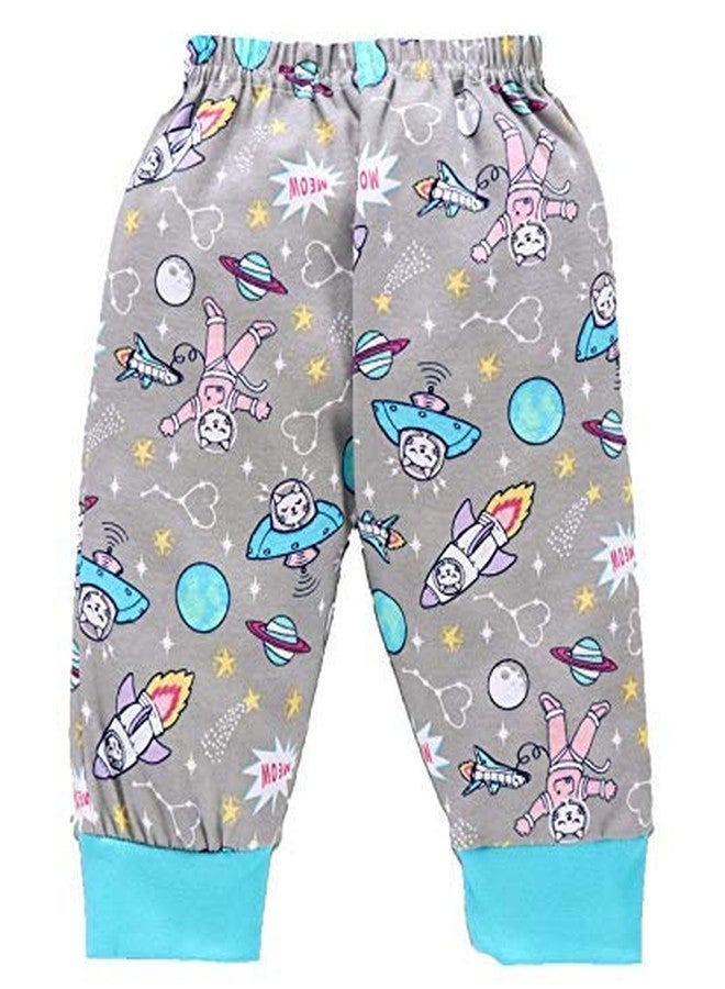 Magic Town Baby Cotton Pajama Pants with Rib Unisex's (Pack of 4) (Pink, 2-3 Years) - Image 2