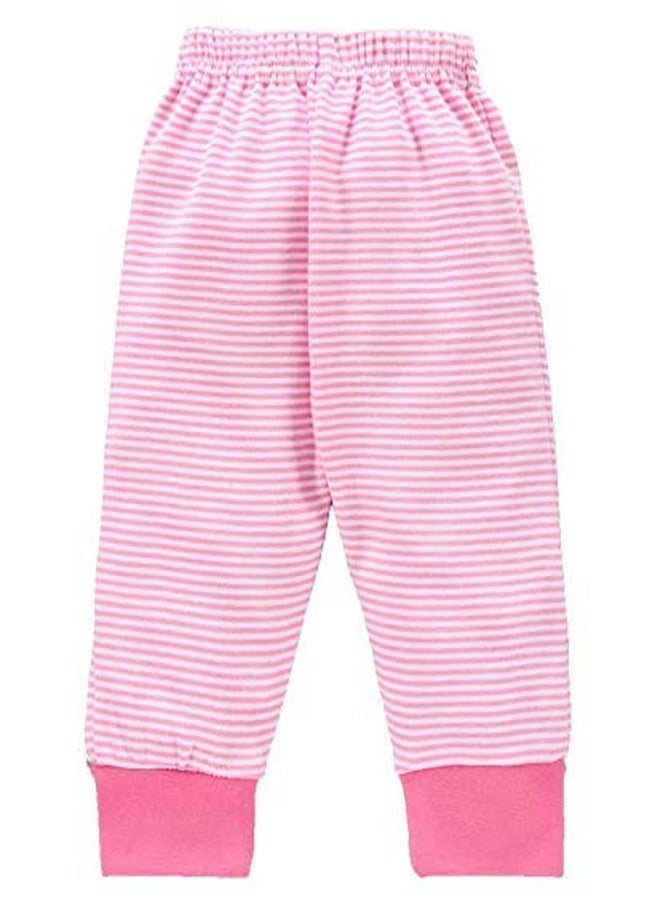 Magic Town Baby Cotton Pajama Pants with Rib Unisex's (Pack of 4) (Pink, 2-3 Years) - Image 3