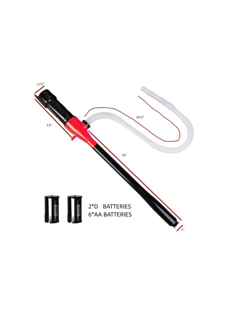 silvercnc - Portable Power Battery Pump, Portable Battery Pump for Gas,Battery Operated Gas Can Pump, Efficient Liquid Water/Diesel/Fuel Transfer Pump, Siphon Pump for Gasoline - Image 1
