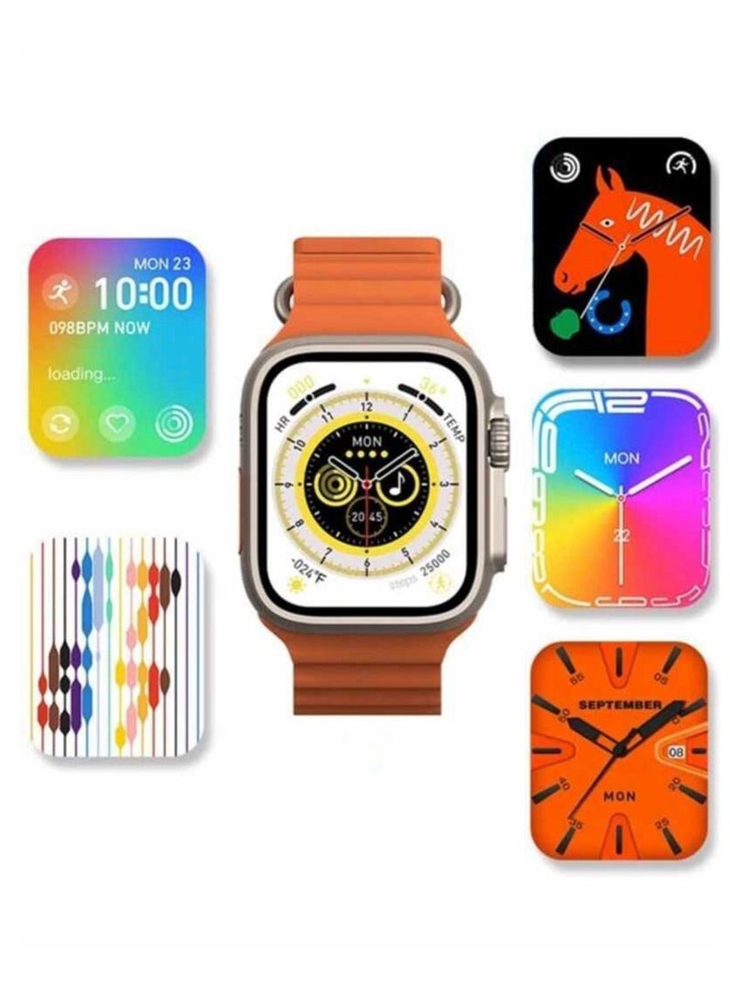 JOROBO - Watch X8 Ultra Smart Watch Series 8 49mm NFC Body Temperature Monitor Bluetooth Call Wireless - Image 1