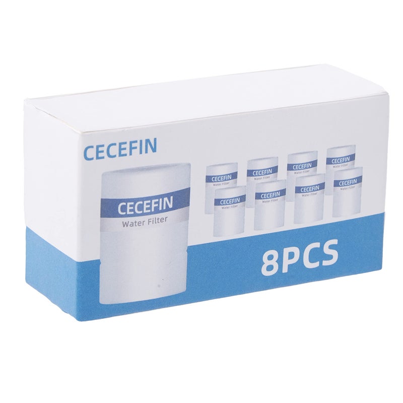 CECEFIN 8pcs Filter Cartridges Replacement for Swivel Faucet Water Filter, 1um Micro-Porous Purifier, 1.2inch Diameter Strong Filter-ability Element, Improve Water Conditions - Image 1