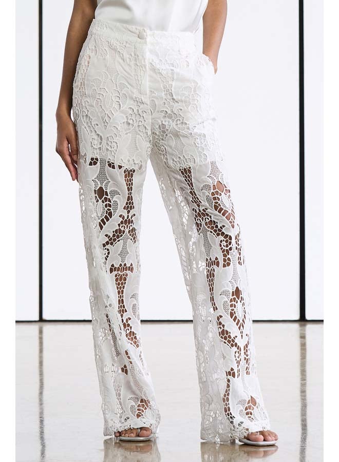 BSB Trousers with cutwork and crochet lace - Image 5