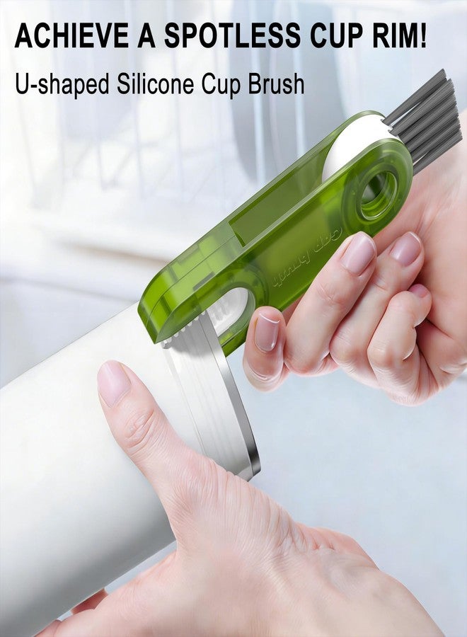Vanjua 3 in 1 Cup Lid Gap Cleaning Brush Set, Multifunctional Bottle Cleaning Tools, Mutipurpose Tiny Cup Holder Cleaner, Home Kitchen Crevice Brush Tools - Image 5