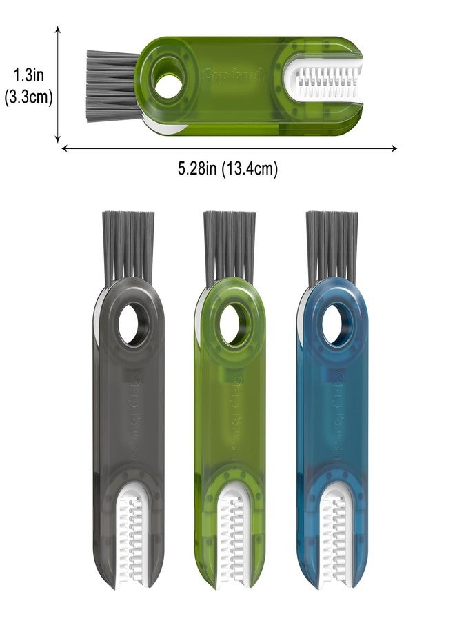 Vanjua 3 in 1 Cup Lid Gap Cleaning Brush Set, Multifunctional Bottle Cleaning Tools, Mutipurpose Tiny Cup Holder Cleaner, Home Kitchen Crevice Brush Tools - Image 2