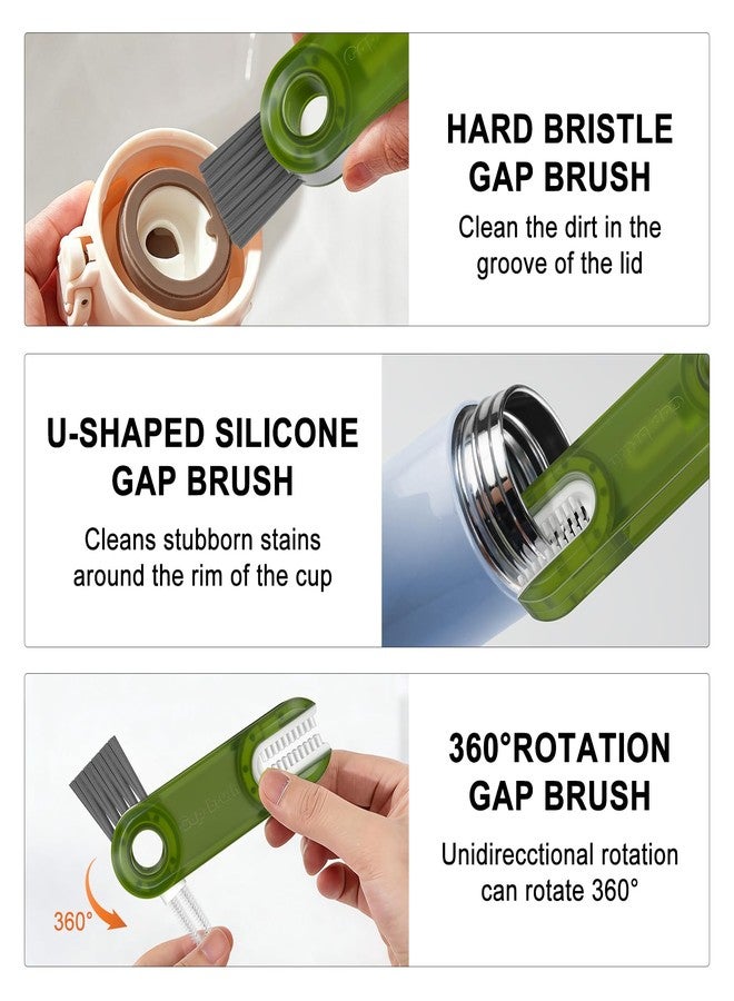 Vanjua 3 in 1 Cup Lid Gap Cleaning Brush Set, Multifunctional Bottle Cleaning Tools, Mutipurpose Tiny Cup Holder Cleaner, Home Kitchen Crevice Brush Tools - Image 4