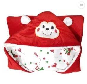 KitchDeco Kitch Deco™ Baby Blankets Super Soft Baby Sleeping Bag for Baby Boys & Baby Girls New Born Baby 0-1 Years Hooded (27x27Inch) (Red) - Image 3