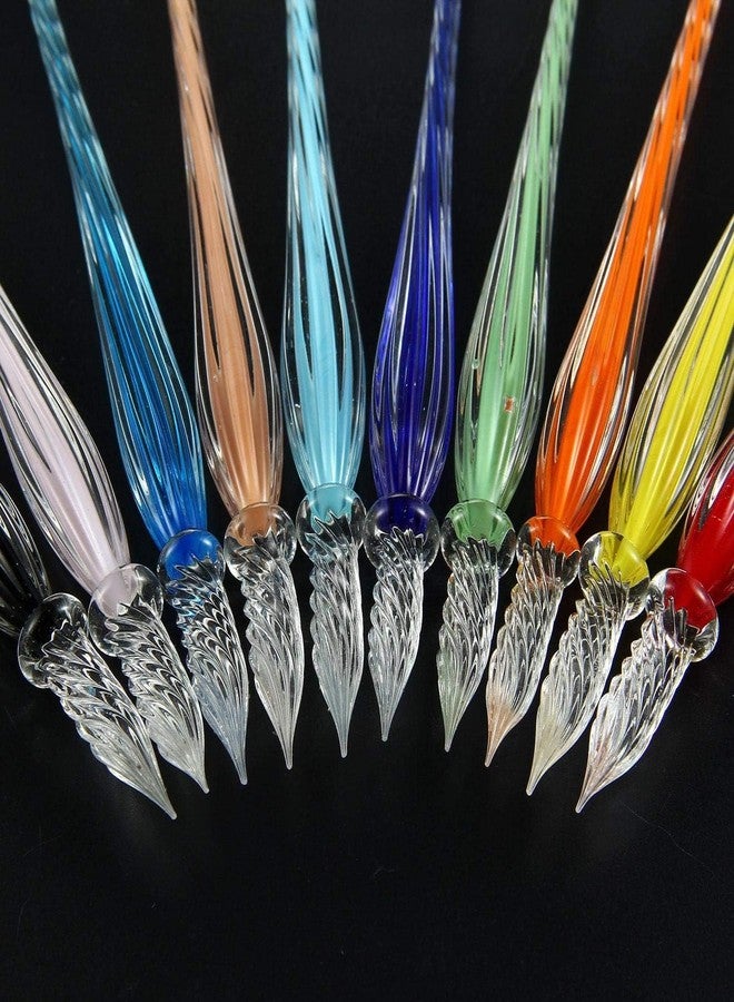 kreni Crystal Glass Dip Fountain Pen with 4 Ink Set for Drawing Doodling Mandala Art (Color may vary) - Image 4
