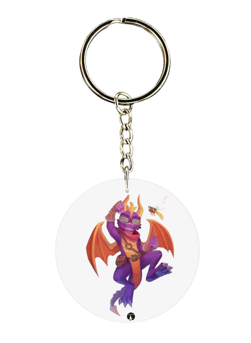 RKN Double Sided Spyro Printed Keychain
