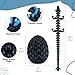 Monjita 3D Printed Dragon Egg Toy with Glow in The Dark Articulated Easter 3D Printed Animals Fidget Hatchable Fantasy Egg Gift for Kids Adults UV Light Reactive Dragon Figurine Blue - Image 4