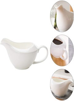 Cabilock Mini White Ceramic Creamer With Handle Gravy Sauce Boat Small Coffee Milk Creamer Jug Pitcher Kitchen Sauce Cup With Pouring Spouts - pzsku/ZE9EE6B81CEFEFA6FFFEEZ/45/_/1716203523/bf4687cb-4007-4ddf-b627-bdce7fc60bcd