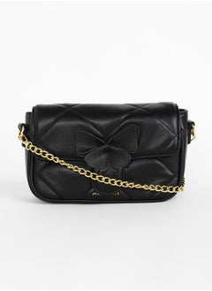Haute Sauce The Quilted Butterfly Shoulder Bag - Midnight Black  - Image 4