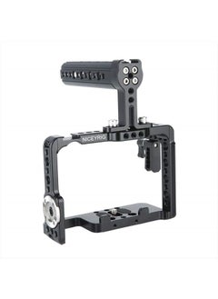 Camera Cage Kit for Sony A7RIII/ A7RIV/ A7III/ A7SIII/ A7RII/ A7SII/ A7II/ A9, with Cheese Top Handle and Cable Lock Clamp - 190