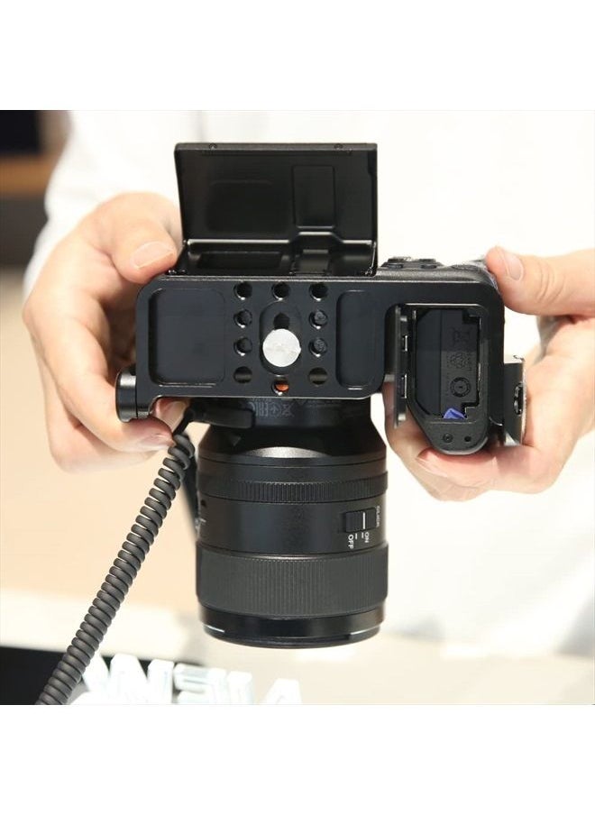 NICEYRIG - Camera Cage Kit for Sony A7RIII/ A7RIV/ A7III/ A7SIII/ A7RII/ A7SII/ A7II/ A9, with Cheese Top Handle and Cable Lock Clamp - 190 - Image 1