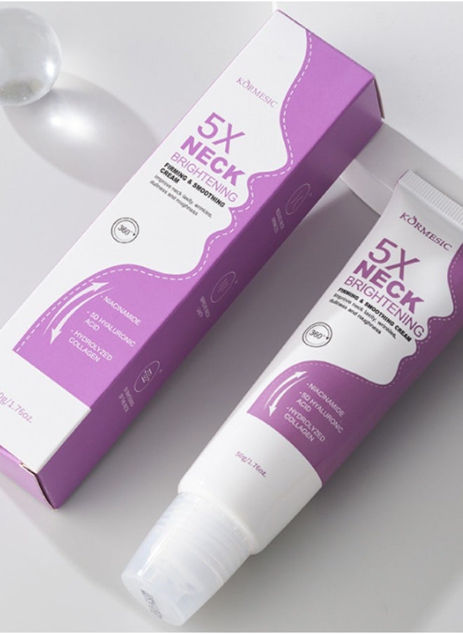 Kormesic Neck Firming Cream Extreme Neck and Chest Firming Cream Moisturizing Lotion with Salicylic Acid, Long-Lasting Moisturizing, Brightening Helps to firm and brighten the skin on the neck and chest to prevent signs of premature aging  - Image 1