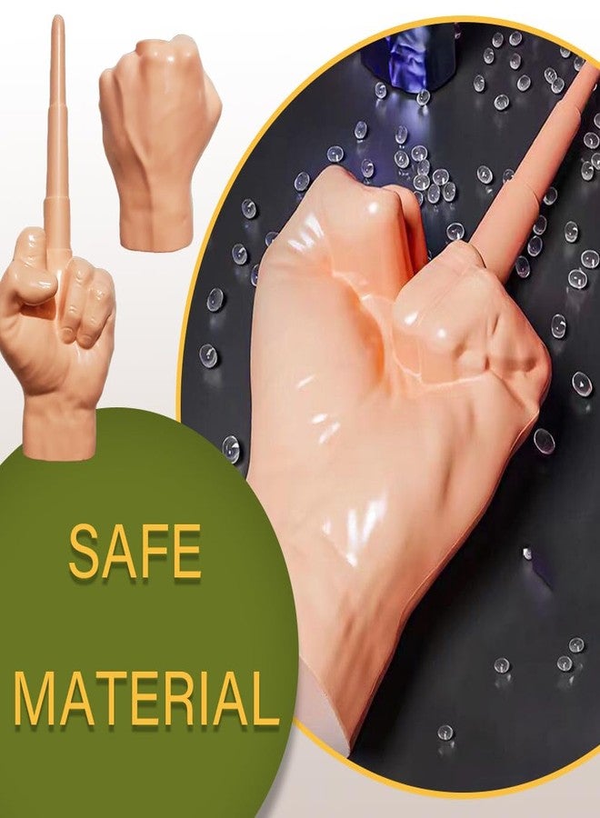 TAROTKIN 3D Collapsing Middle Finger, 2 pcs Collapsible Middle Finger Gifts, Fun and Realistic Design, Hilarious Prank, A Hilarious Gag Gift, White Elephant - Image 4
