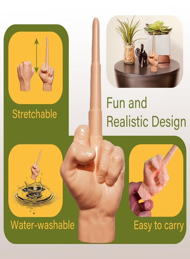 TAROTKIN 3D Collapsing Middle Finger, 2 pcs Collapsible Middle Finger Gifts, Fun and Realistic Design, Hilarious Prank, A Hilarious Gag Gift, White Elephant - Image 5