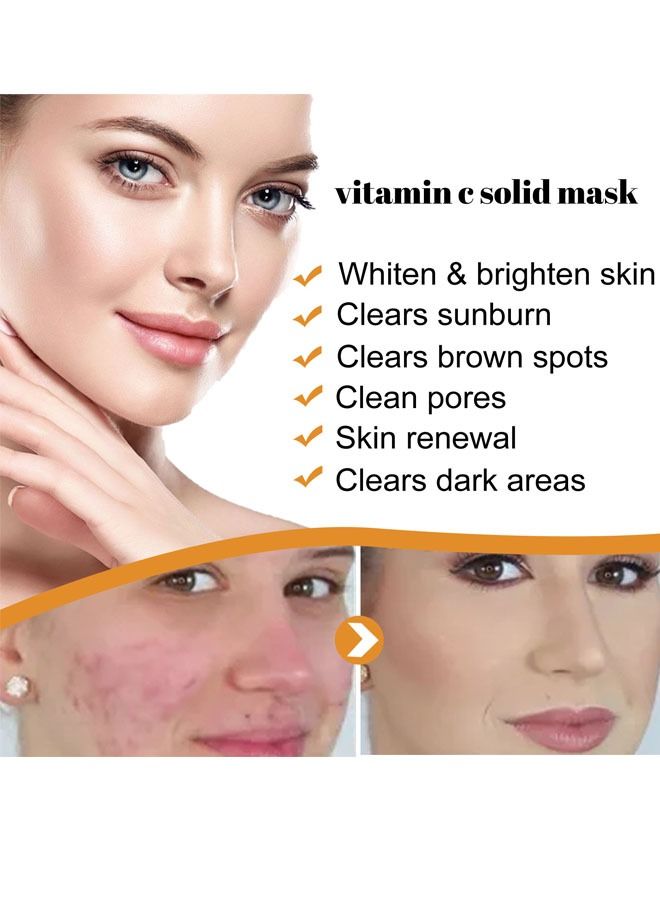 EELHOE قناع الوجه الصلب المرطب والمرطب بفيتامين سي - Image 4