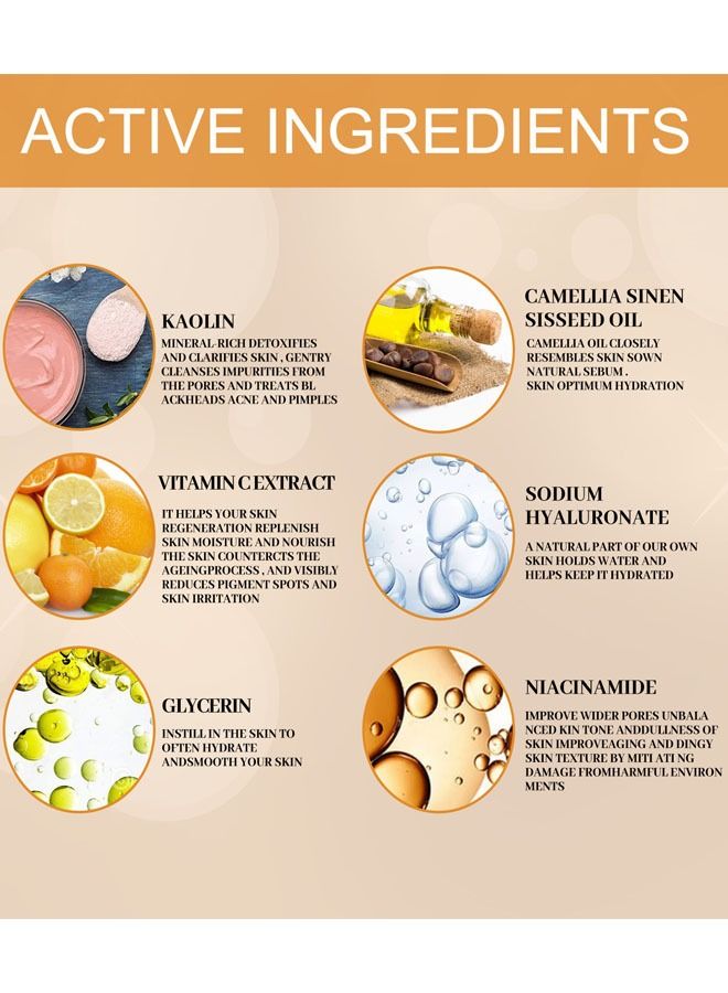 EELHOE قناع الوجه الصلب المرطب والمرطب بفيتامين سي - Image 3