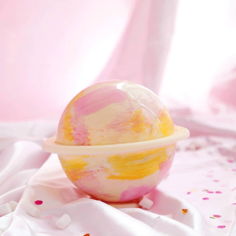 Yjemle White Large Silicone Cake Mold DIY Planet Mouse Cake Baking Ball Tool Sphere Bath Cake Pan Tin Baking Mold Pastry Mould Half Ball Shape Heat-resistant Spherical Cake Mould for Kitchen Cake Pop Moulds - Image 5