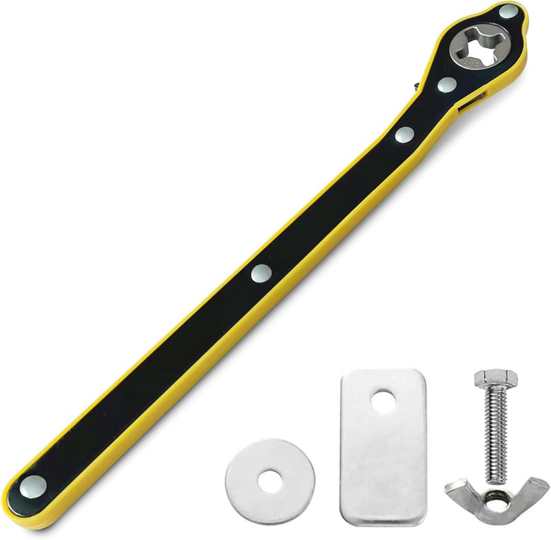 TONDA مفتاح راتشيت Jack Ratchet Wrench، أداة سيارة موفرة للجهد، مفتاح جاك بمقبض طويل، مفتاح دوران بزاوية 360 درجة لرفع الإطارات، تصميم مقبض قابل للتحريك للأمام والخلف - Image 1