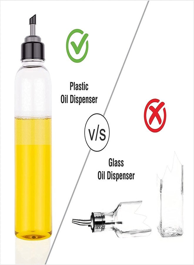 XML Food-Grade Plastic 1 litres Oil Dispenser bottle for Cooking, Easy Flow Oil and Vinegar, Oil Pourer, Liquid Dispenser, Transparent, Unbreakable (PACK OF -1), clear, transperant, standard (XODP) - Image 4