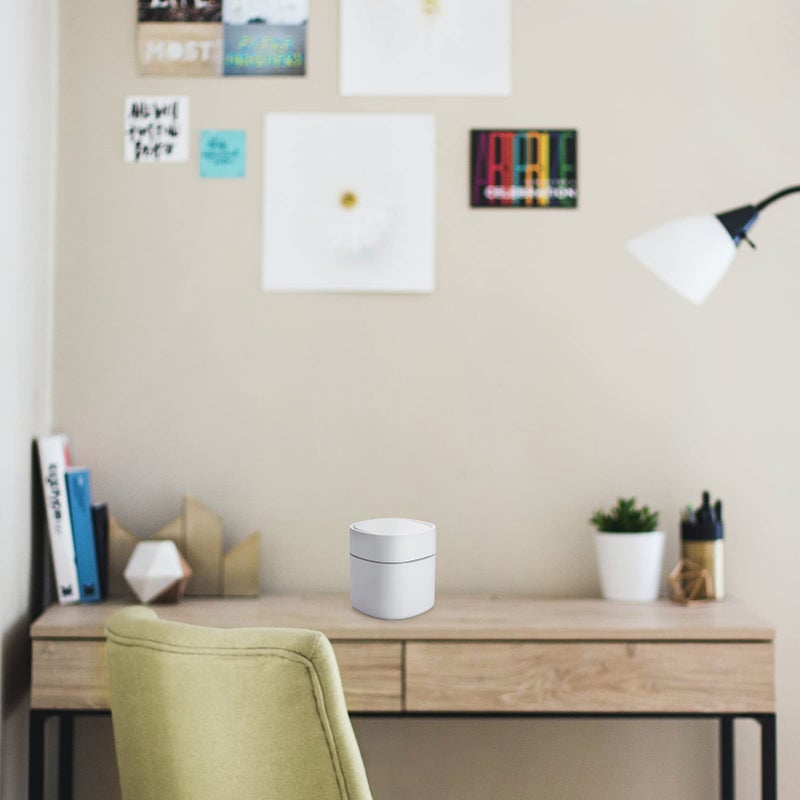 Business King سلة مهملات مكتبية صغيرة من بيزنس كين مع غطاء و180 كيس قمامة، سلة نفايات صغيرة بسعة 0.5 جالون، سلة قمامة مغطاة بلاستيكية لسطح المكتب - Image 5