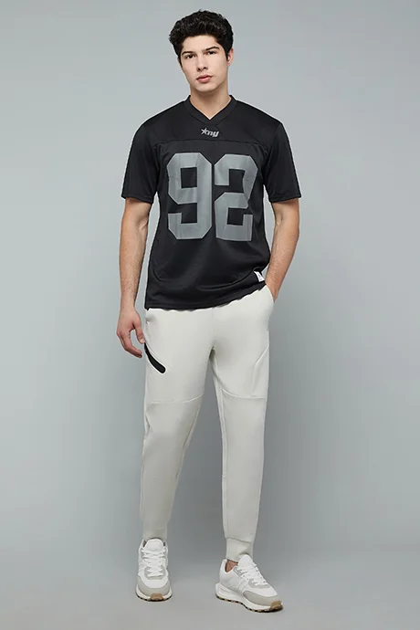 أر أند بي Solid Joggers with Drawstring Waist