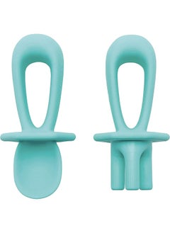 Tiny Twinkle Silicone Training Utensils - Baby Spoons and Baby Forks For Self-Feeding Training - Silicone Baby Led Weaning Utensils For Toddlers And Babies 6-24 Months - Baby Feeding Supplies (Mint) - pzsku/ZE9EEECC0F2D44F59A1C8Z/45/_/1738048116/ab4a9eca-5fc6-42d0-80fd-6daacac313d3