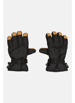 Mossy Oak Men 1 Pair Two Tone Gloves, Black/Tan  - Image 2