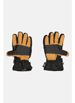 Mossy Oak Men 1 Pair Two Tone Gloves, Black/Tan  - Image 1
