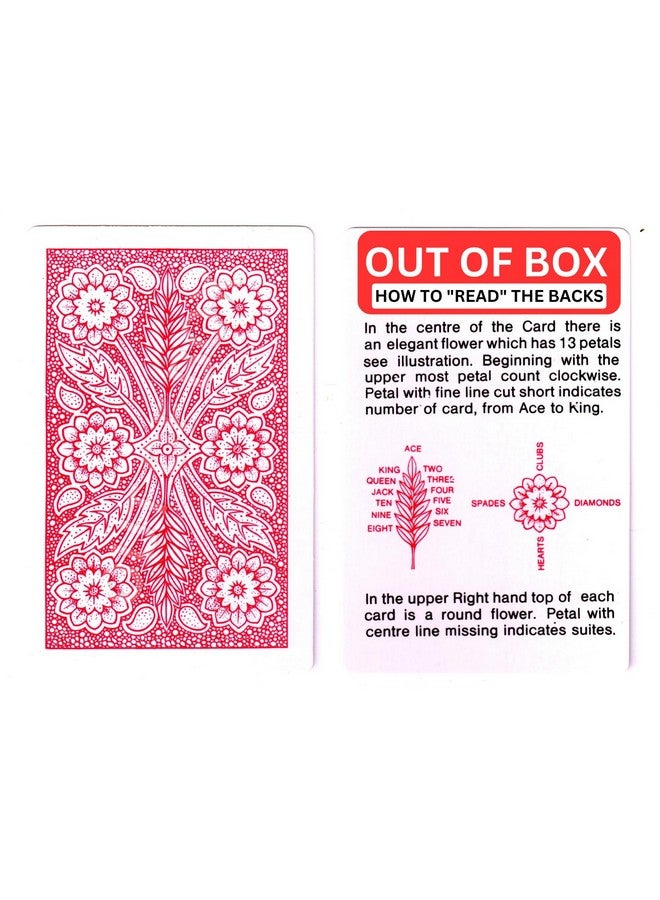 OUT OF BOX Magic Spy Playing Cards Secret Trick Password for Every Card Best for Flash Game, Teen Patti, Rummy, Paplu, Magic Shows_MR (Pack of 2) - Image 1