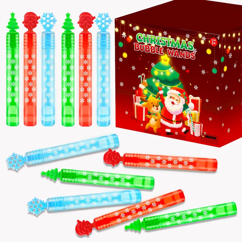 Leetous Bulk Christmas Giveaways for Toddlers 200 Pack Xmas Mini Bubbles Toys Gifts Party Favor Supplies Bulk for Kids Goody Treat Bag Stocking Stuffer Filler Preschool Prizes Activities for Boys Girls - Image 3