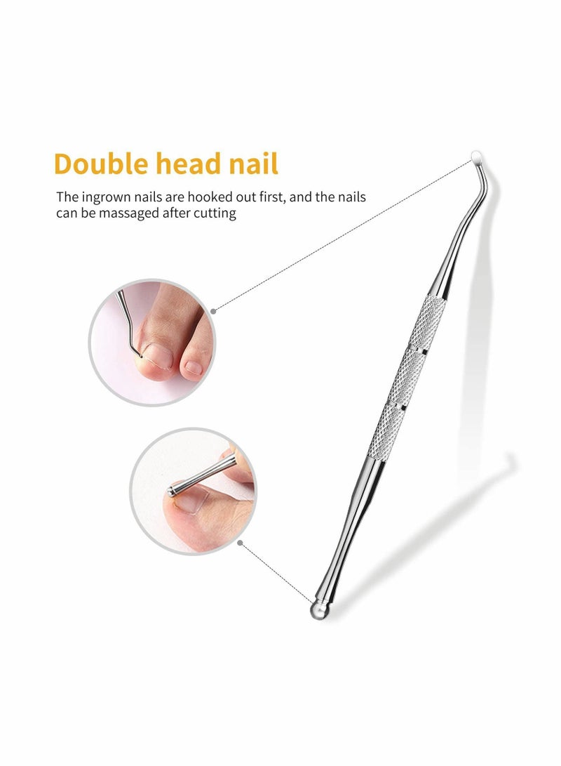 SYOSI Toenail Clippers, Medical Grade Toe Nail Trimmer, Nail Clippers for Thick Nails or Ingrown Toenail Tool, Stainless Steel Sharp Pedicure Toe Nail Clippers Adult, with Easy-to-Grip Rubber Handle - Image 5