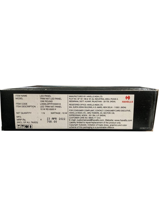 Havells 10W LED Recessed Round Panel Light |Cool White| Slim Design | Energy Efficient|Premium Downlight for Home and Office|BIS Approved | Pack of 1 - Image 4