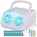 SHCKE Automatic Bubble Machine Upgrade Bubble Blower with 2 FansPlug in or Battery Operated Portable Bubble Maker20000 Bubbles Per Minute Bubbles for Outdoor Wedding Birthday Party - Image 2