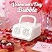 SHCKE Automatic Bubble Machine Upgrade Bubble Blower with 2 FansPlug in or Battery Operated Portable Bubble Maker20000 Bubbles Per Minute Bubbles for Outdoor Wedding Birthday Party - Image 4