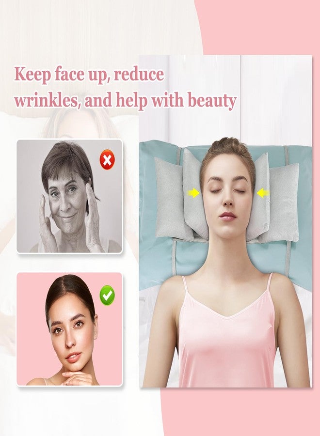 Mistuki Facial Surgery Recovery Pillow for Rhinoplasty, After Face Lift, Anti Aging & Wrinkle Face Back Sleep Training Pillow, Post Hair Transplant Head Stabilizer Cervical Neck Support Wedge - Image 2